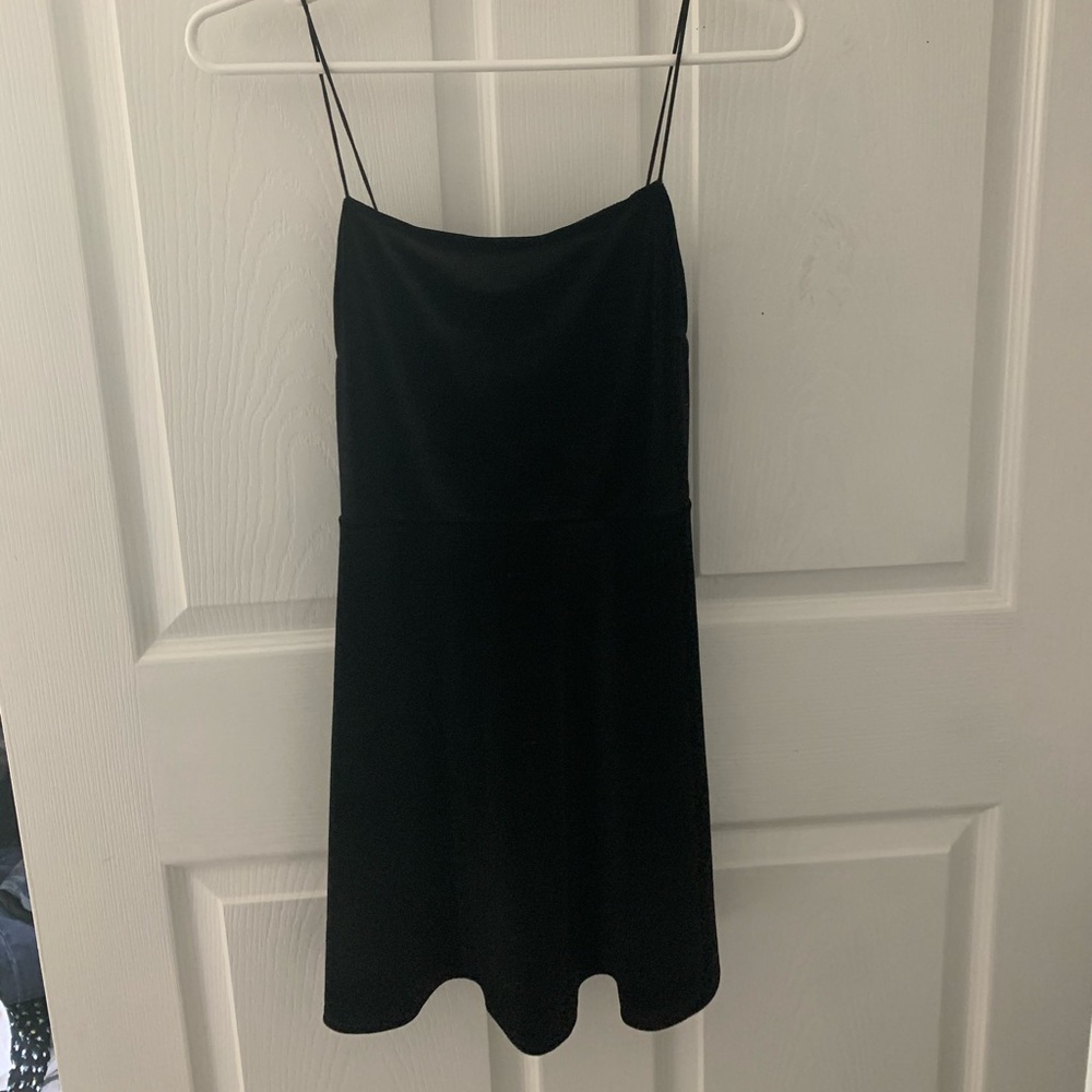Urban Outfitter black velvet mini dress